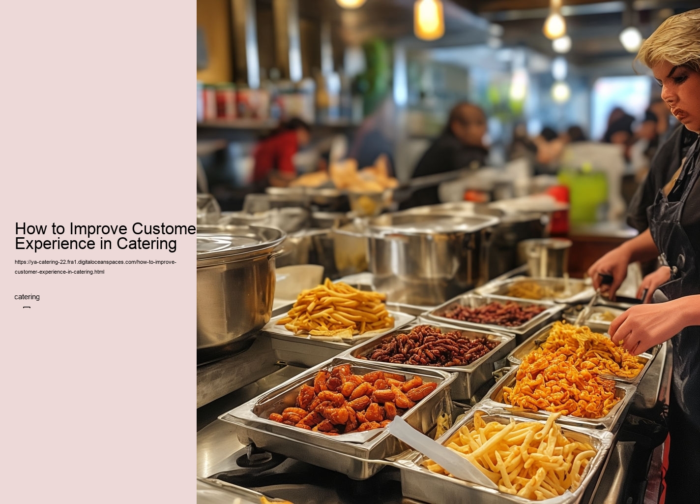 How to Improve Customer Experience in Catering