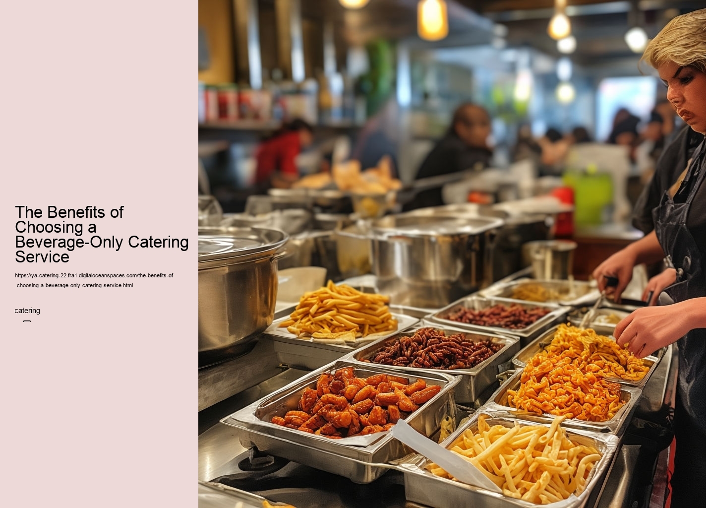 The Benefits of Choosing a Beverage-Only Catering Service